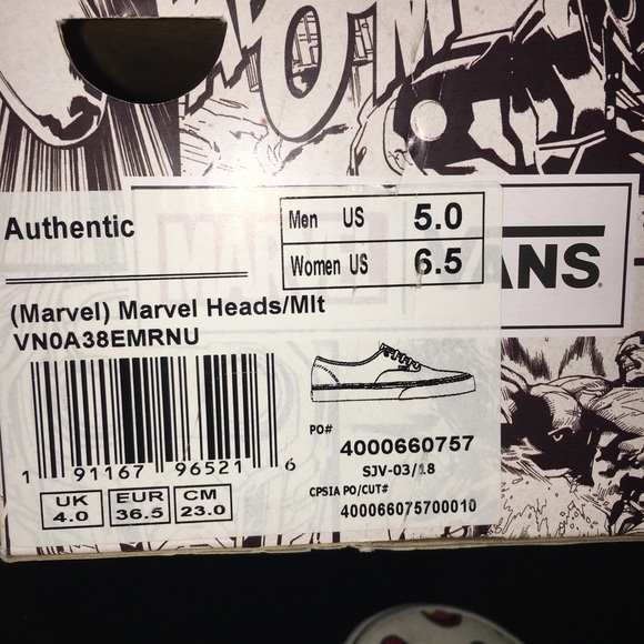 Boys Marvel Vans (Big Kids) - Picture 7 of 7
